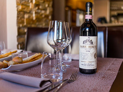 bottiglia vino barbaresco del 1996